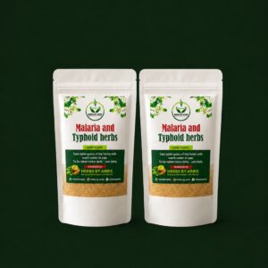 Natural herbal blend traditionally used for malaria and typhoid wellness support